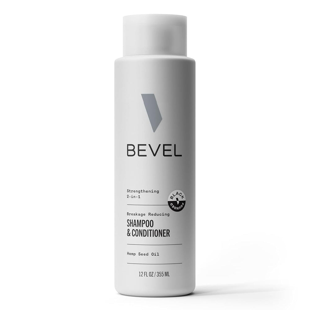 Bevel Shampoo Conditioner 2 In 1 Strengthening Shampoo For Men 12Oz